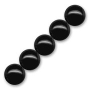 Pearly beads 4mm Black x100|raw }}