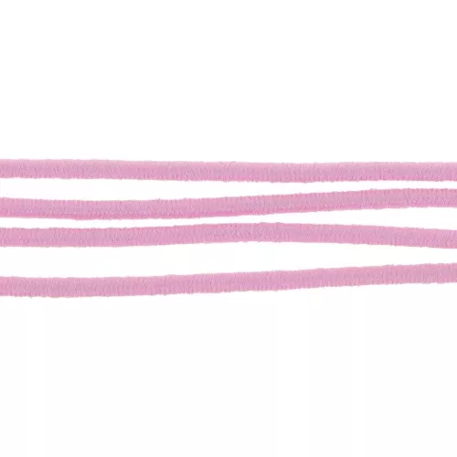 Sheathed elastic cord 1mm Light Rose x 19 m