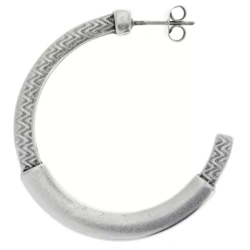 39mm ethnic hoop earrings in zamac to decorate
