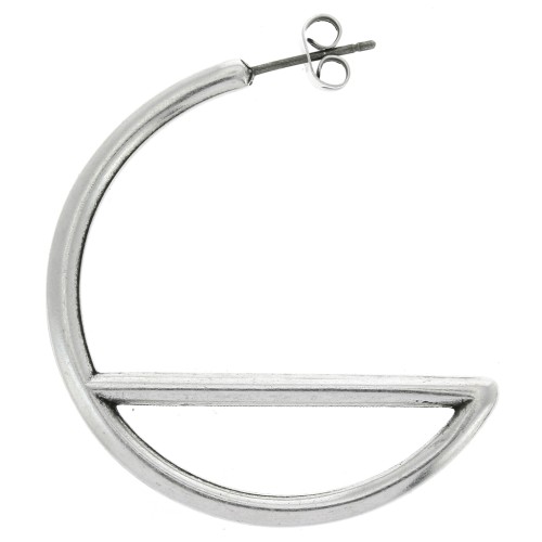 40mm Geometric design zamac hoop earrings to decorate