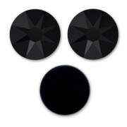 PureCrystal stick-on rhinestones 6mm Jet x10|raw }}
