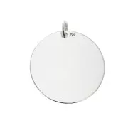 22 mm 925 Sterling Silver medal charm to engrave x1