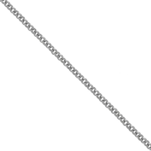 Jaseron link chain 3.5mm Rhodium x1m
