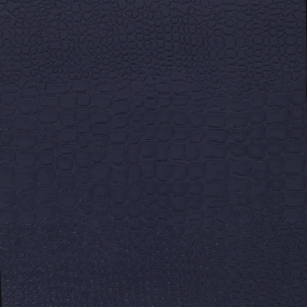Croco faux leather fabric Navy Blue x50 cm Perles & Co