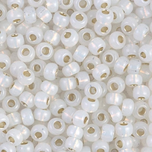 Miyuki Seed beads 8/0 551 - White Opal Silver Lined