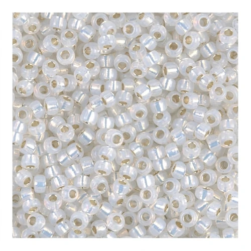 Miyuki Seed beads 11/0 551 - White Opal Silver Lined