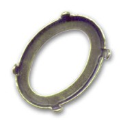 Cabochon setting PureCrystal 4127 39x28 mm Bronze tone|raw }}