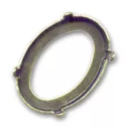 Cabochon setting PureCrystal 4127 39x28 mm Bronze tone