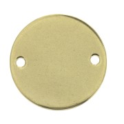 20mm Gold plated stainless steel spacer 2 holes x1