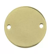 20mm Gold plated stainless steel spacer 2 holes x1