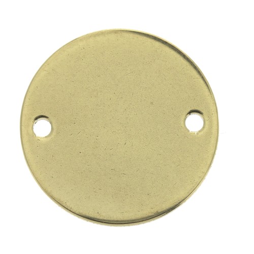20mm Gold plated stainless steel spacer 2 holes x1