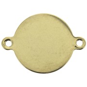 24.8x18mm Gold plated stainless steel spacer 2 loops x1|raw }}