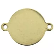 24.8x18mm Gold plated stainless steel spacer 2 loops x1