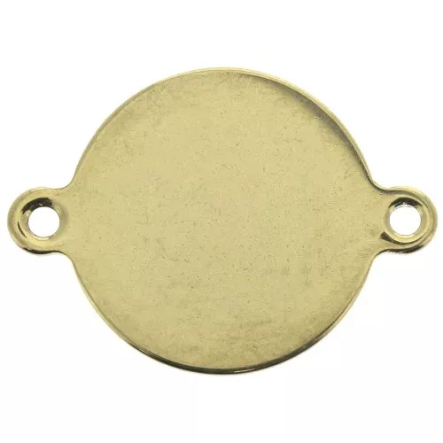 24.8x18mm Gold plated stainless steel spacer 2 loops x1