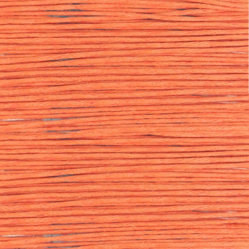 Cotton waxed cord 1mm Orange x5 m