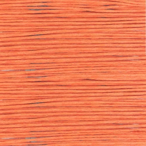 Cotton waxed cord 1mm Orange x5 m