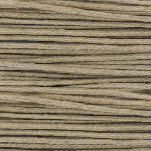 Cotton waxed cord 1mm Sand x 4.9m