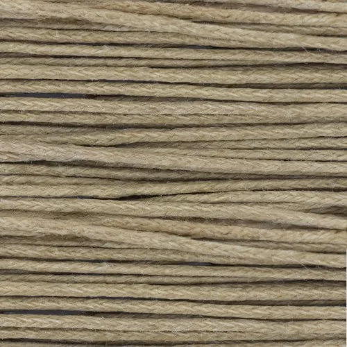 Cotton waxed cord 1mm Sand x 4.9m