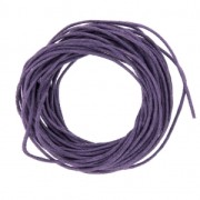 Cotton waxed cord 1mm Dark Amethyst x4.9 m|raw }}