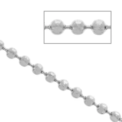 1.5 mm 304 Stainless steel ball chain x1m