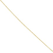 1.6 mm Ball Chain in Gold-Plated 316L Stainless Steel x 1 m