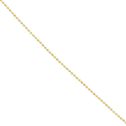 1.6 mm Gold plated stainless steel ball chain x1m