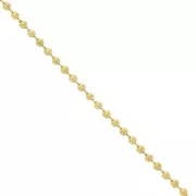 1.6 mm Gold plated stainless steel ball chain x1m