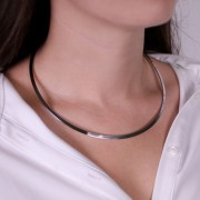 14 cm Flat Rigid Torque Neck Strap - 304L Stainless Steel x1