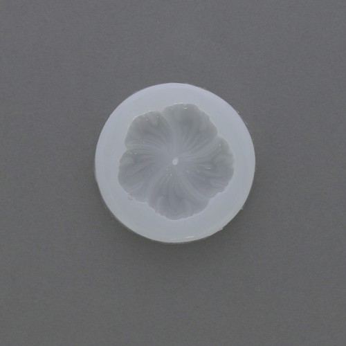 58mm Silicone mold for inclusion resin Hibiscus Flower x1