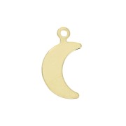 14x7.5mm moon pendant - Gold Plated 3 microns x1