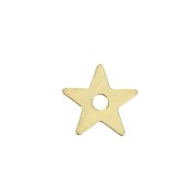 7mm star charm - Gold Plated 3 microns x1|raw }}