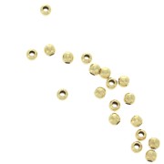 2mm 925 Sterling Silver round beads - Made in Europe - fine fine Gold plated x100|raw }}