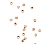 2mm 925 Sterling Silver round beads - Made in Europe - Rose Gold Plated x100|raw }}