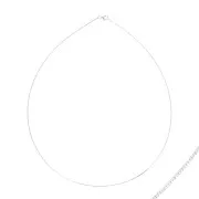925 Sterling Silver Choker 1mm Omega Mesh - Made in Europe x50 cm