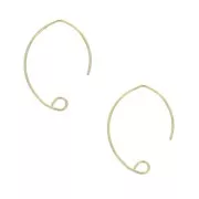 25mm Design Gold Filled earwires to decorate x2