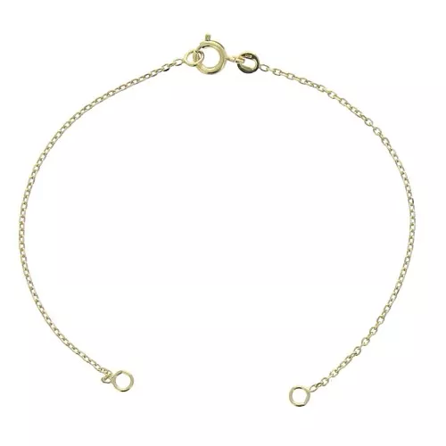 1.3mm Convict mesh spacer bracelet - Gold Plated 3 microns x1