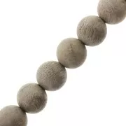 8mm round jujube wooden beads - Natural x10