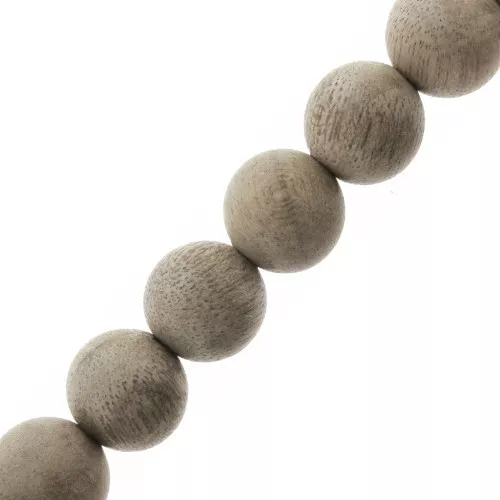 8mm round jujube wooden beads - Natural x10