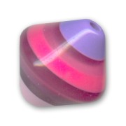 Bicone  20mm Layered Pink x1