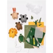 Assortment of 20x30cm rectangular felt sheets - Animals Theme x10
