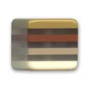 Cube 15mm Layered Brown x1