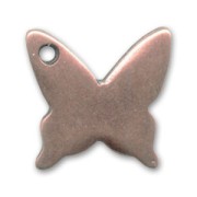 Butterfly charm 15mm Old Copper tone x1