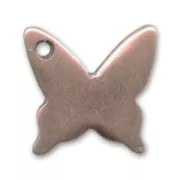 Butterfly charm 15mm Old Copper tone x1