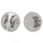 Pins 6 mm Rhodium tone x1|raw }}
