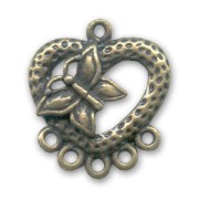 Butterfly spacer 25mm Bronze tone x1|raw }}