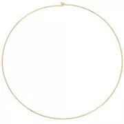 1.6 mm rigid choker with ball clasp - Fine gold plated x15cm
