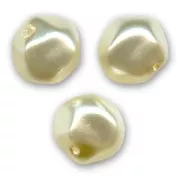 Beige - Pearly nuggets 10mm Cream x15 Pearly nuggets 10mm Cream x15