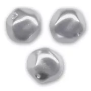 Irregular baroque pearls 8 mm - Light Grey x20
