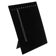 38x30.5cm rectangular display - Velvet effect - Black x1