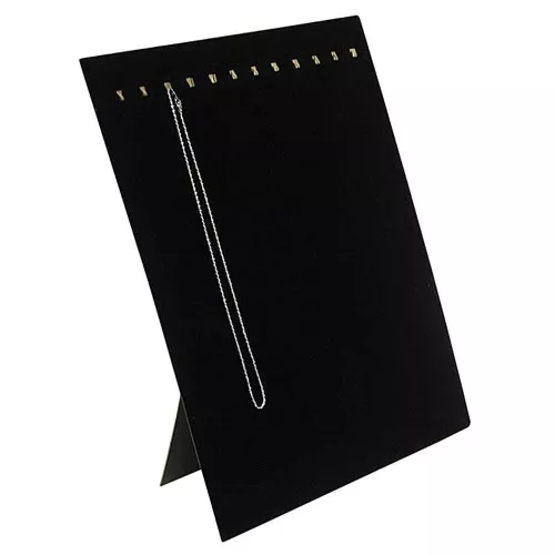 38x30.5cm rectangular display - Velvet effect - Black x1